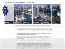 Tablet Screenshot of personenschiffahrt-ev.de